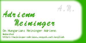 adrienn meininger business card